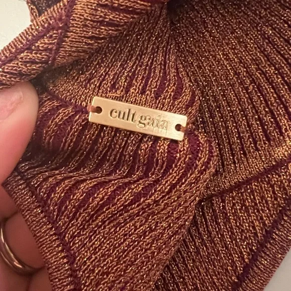 Cult Gaia cut out jet mini dress, beautiful brown color, XS - Picture 8 of 10